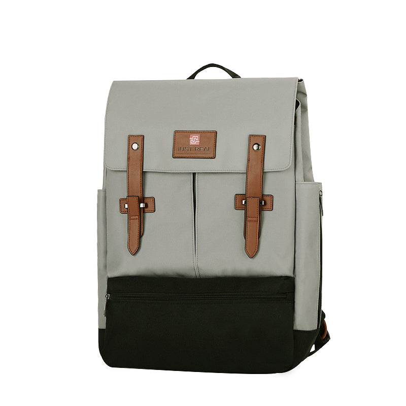 Eco Series 9-Pocket Backpack Grey/Black or Khaki/Black rPET fabric